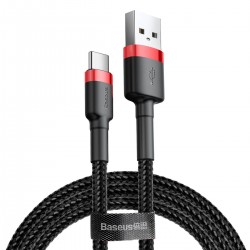 Baseus Cafule cable USB to Type - C  1m 3A  Black - Red