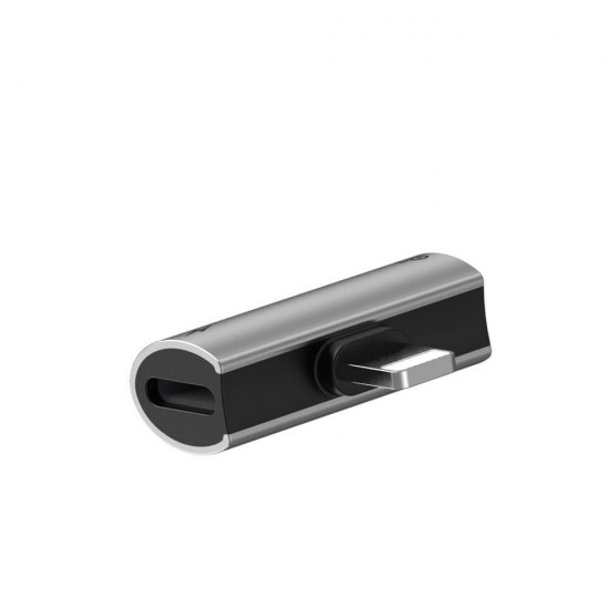 Baseus L46 adapter Lightning / iPhone to 2x ports Lightning  / iPhone Silver-Black