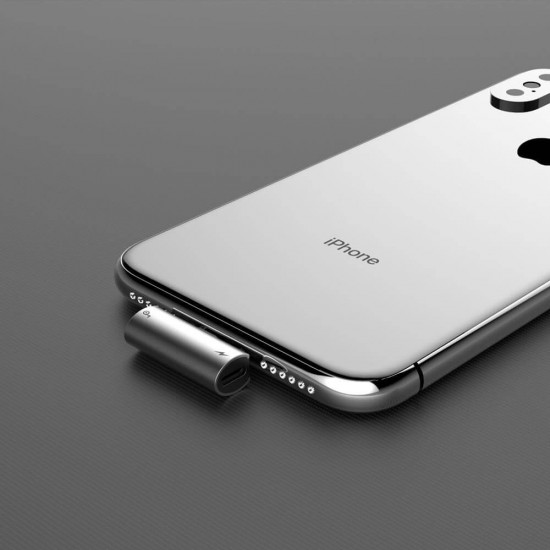Baseus L46 adapter Lightning / iPhone to 2x ports Lightning  / iPhone Silver-Black