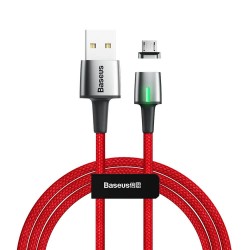 Baseus Zinc magnetic cable USB to micro USB 1m 2.4A Red