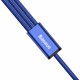 Baseus cable 3 in1 Rapid series USB to ( Lightning - Micro USB - Type C ) 1.2 m 3A blue