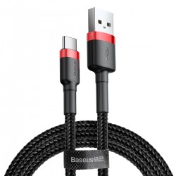 Baseus cable Cafule USB - USB-C 2,0 m 2A red- black