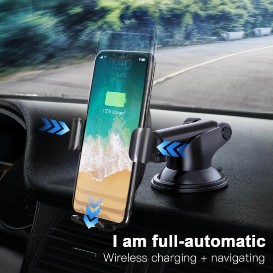 Baseus car mount gravity Osculum with wireless charging function 10W 2A black