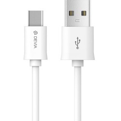 Devia Smart cable USB to Type - C 1m 2.1A White