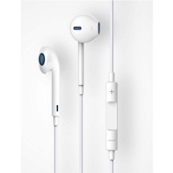 Devia wired Smart EarPods with Remote and Mic jack 3.5mm White