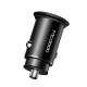 Mcdodo Speed CC - 6560 car charger with 2 output ports 1 USB and 1 Type - C Black