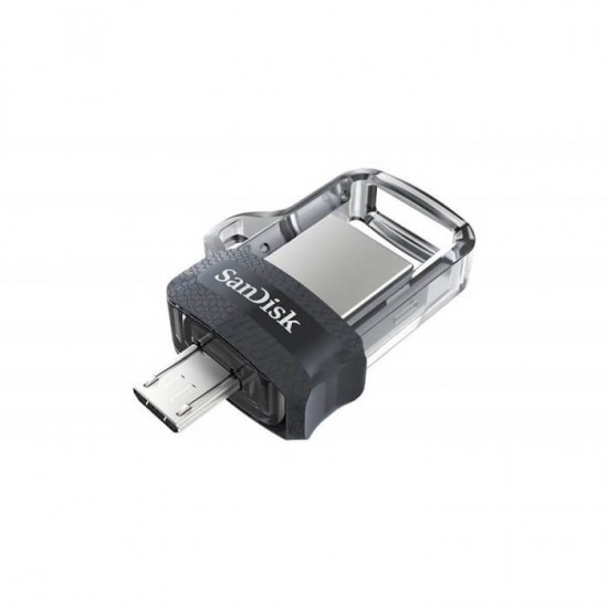 SanDisk dual drive 64GB USB 3.0 and micro USB 2.0 150MB/s Black - Gray