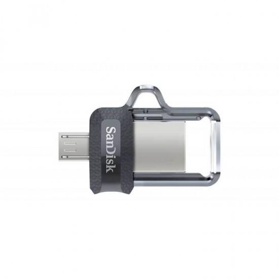 SanDisk dual drive 64GB USB 3.0 and micro USB 2.0 150MB/s Black - Gray
