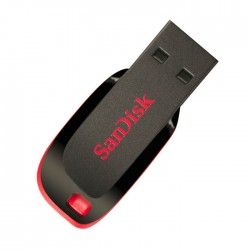 Sandisk Cruzer blade USB flash drive 16GB Black - Red