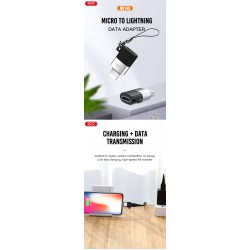 XO - NB149B adapter Micro USB to Lightning / iPhone Black
