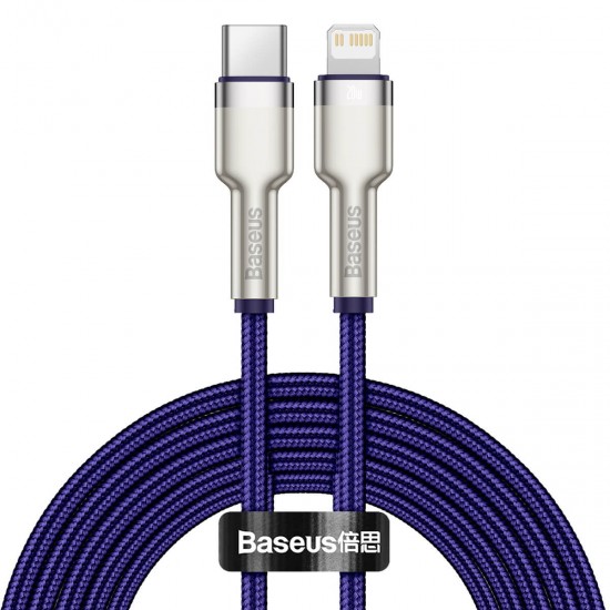 Baseus cable Cafule Metal USB-C - Lightning 2,0 m purple 20W